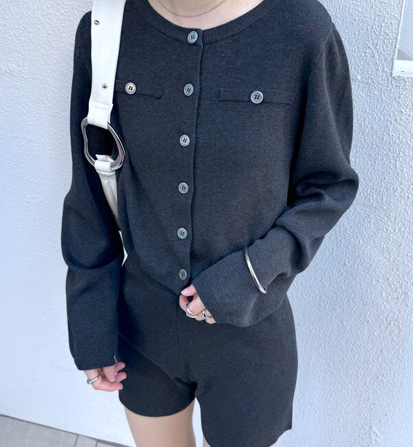  「[mline]ボタンカーディガン」|カーディガン|