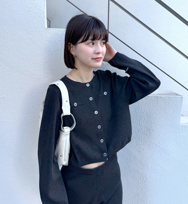  「[mline]ボタンカーディガン」|カーディガン|