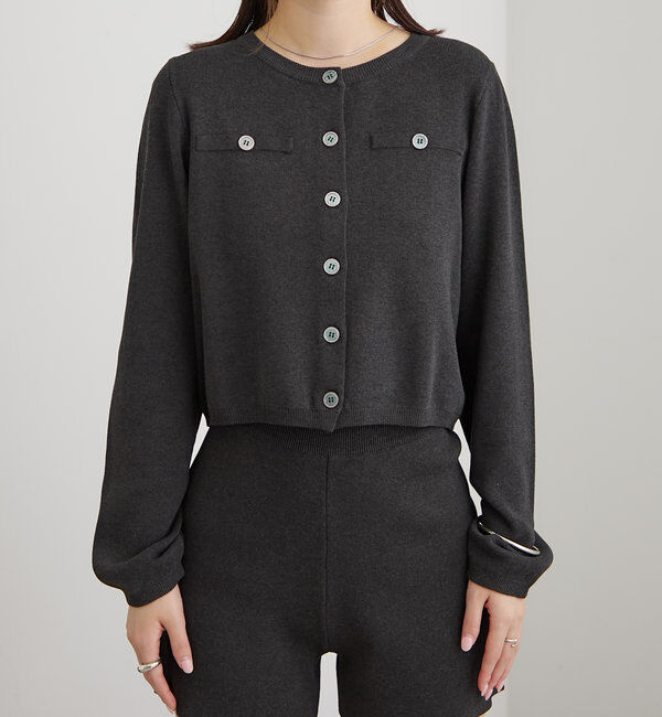  「[mline]ボタンカーディガン」|カーディガン|