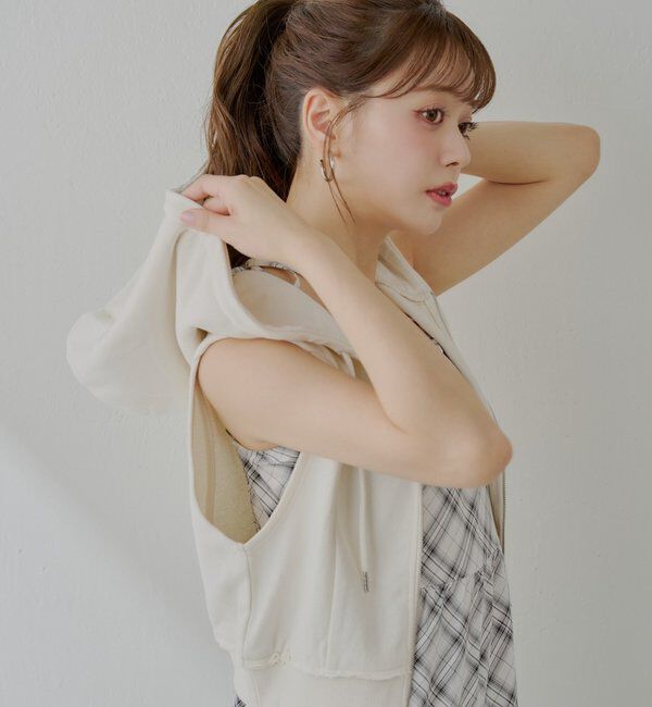  「ノースリフードパーカー」|Tシャツ・カットソー|ホワイト