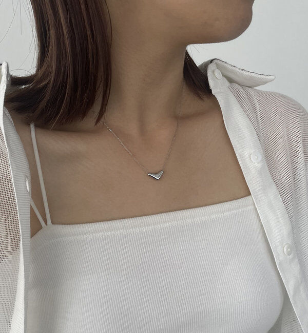  「【ベストセラー】〈GOLDY/ゴールディ〉ぷっくりトライアングルネックレス」|ネックレス|