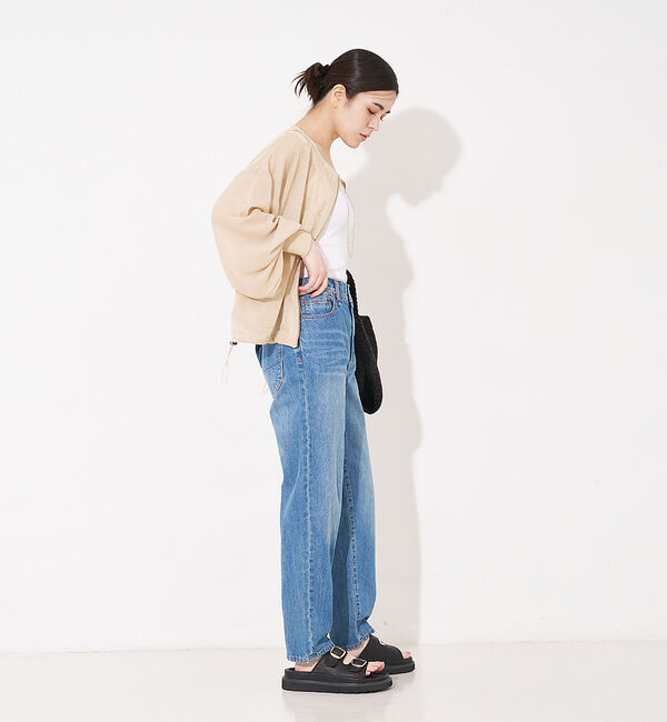 collex「【WEB限定】シアーラメジップアップカーディガン」|カーディガン|