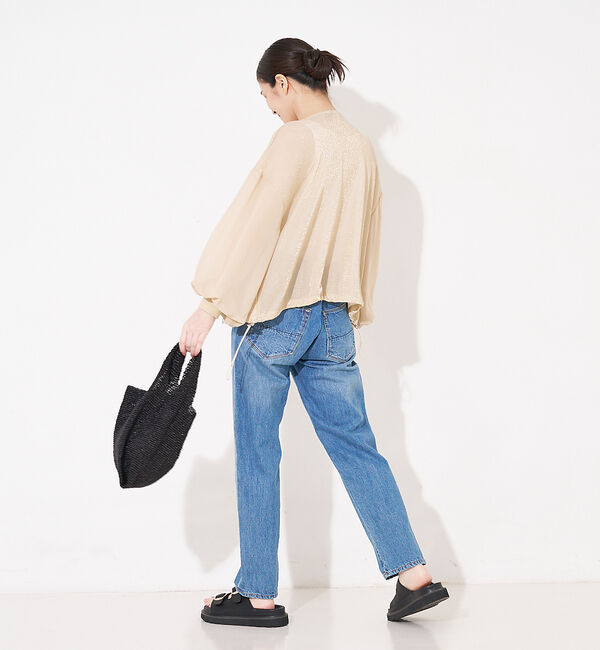 collex「【WEB限定】シアーラメジップアップカーディガン」|カーディガン|