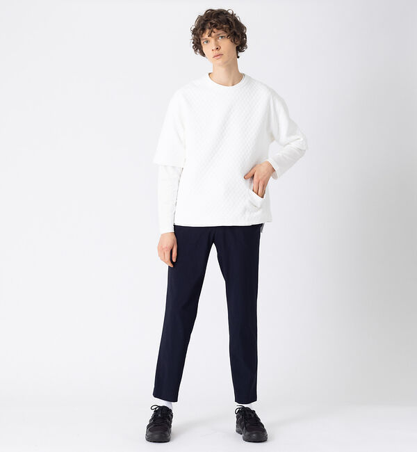 ABAHOUSE「キルティング ジャカード Tシャツ」|Tシャツ・カットソー|