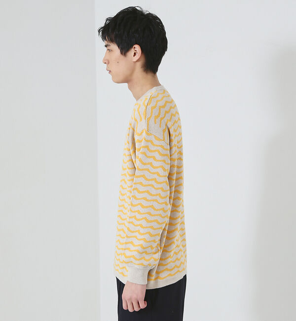 ABAHOUSE「シルクミックス WJQ ホリゾンタル ボーダー ニット」|ニット・セーター|