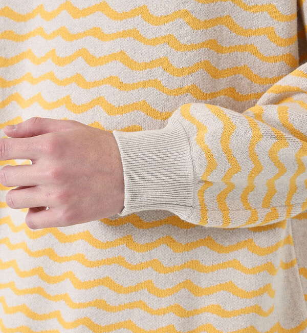 ABAHOUSE「シルクミックス WJQ ホリゾンタル ボーダー ニット」|ニット・セーター|