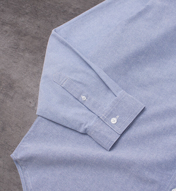 ABAHOUSE「ルーズ オーバー シルエット オックス バンドカラー シャツ」|シャツ・ブラウス|