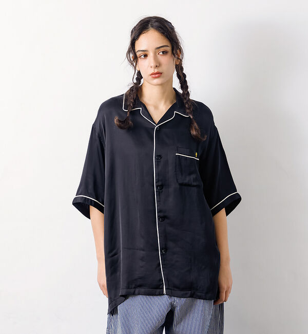 ABAHOUSE「【PENDLETON/ペンドルトン】Piping Open Collar Shi」|シャツ・ブラウス|ブラック