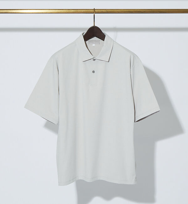 ABAHOUSE「【速乾 / DRY MAX】半袖ポロシャツ」|ポロシャツ|グレージュ
