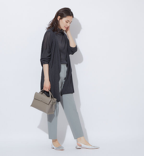 qualite「【アンサンブル対応】シアーリブカーディガン」|カーディガン|