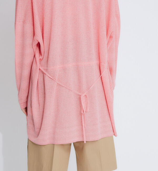 qualite「【アンサンブル対応】シアーリブカーディガン」|カーディガン|