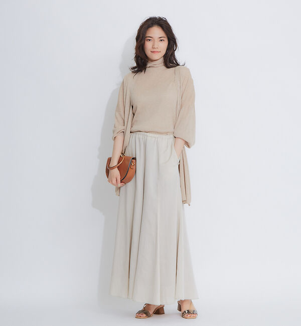 qualite「【アンサンブル対応】シアーリブカーディガン」|カーディガン|