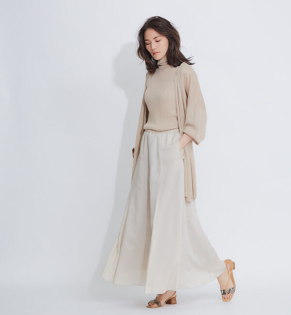 qualite「【アンサンブル対応】シアーリブカーディガン」|カーディガン|