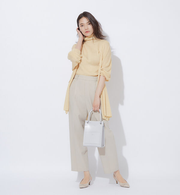 qualite「【アンサンブル対応】シアーリブカーディガン」|カーディガン|