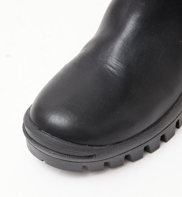 AU BANNISTER「【LAROUTE】厚底 ショートサイドゴアブーツ」|ショートブーツ|