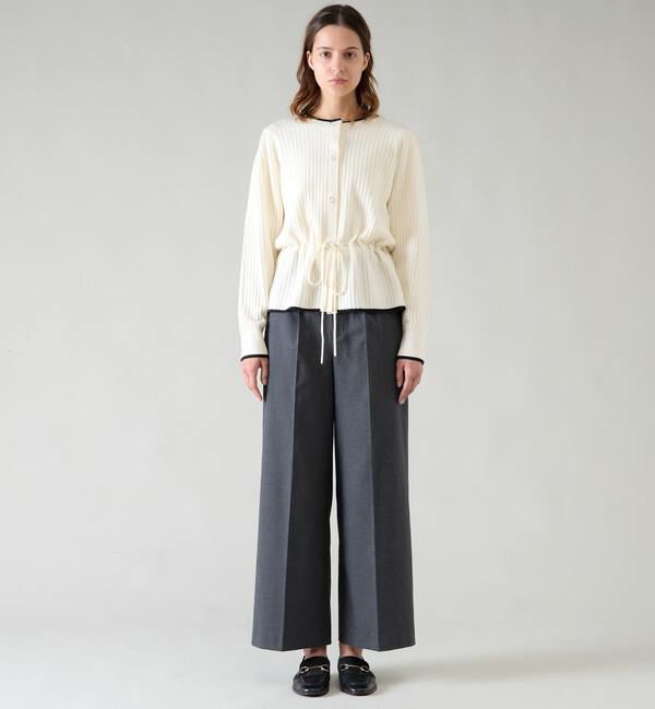 TIARA「バイカラーペプラムカーディガン」|カーディガン|