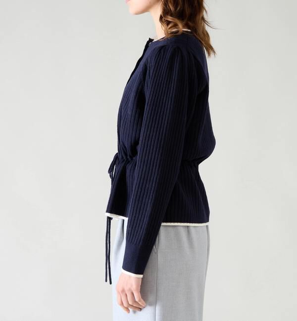 TIARA「バイカラーペプラムカーディガン」|カーディガン|