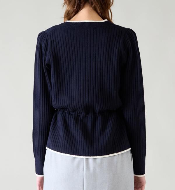 TIARA「バイカラーペプラムカーディガン」|カーディガン|