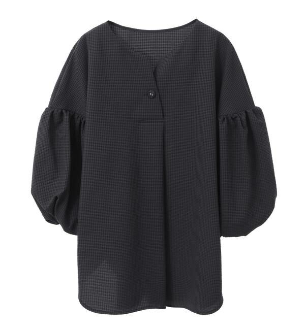 TIARA「バルーンスリーブトップス」|シャツ・ブラウス|チャコールグレー