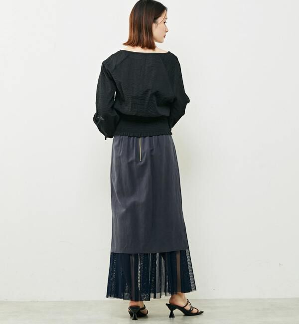 Soffitto「異素材使いIラインスカート」|スカート|