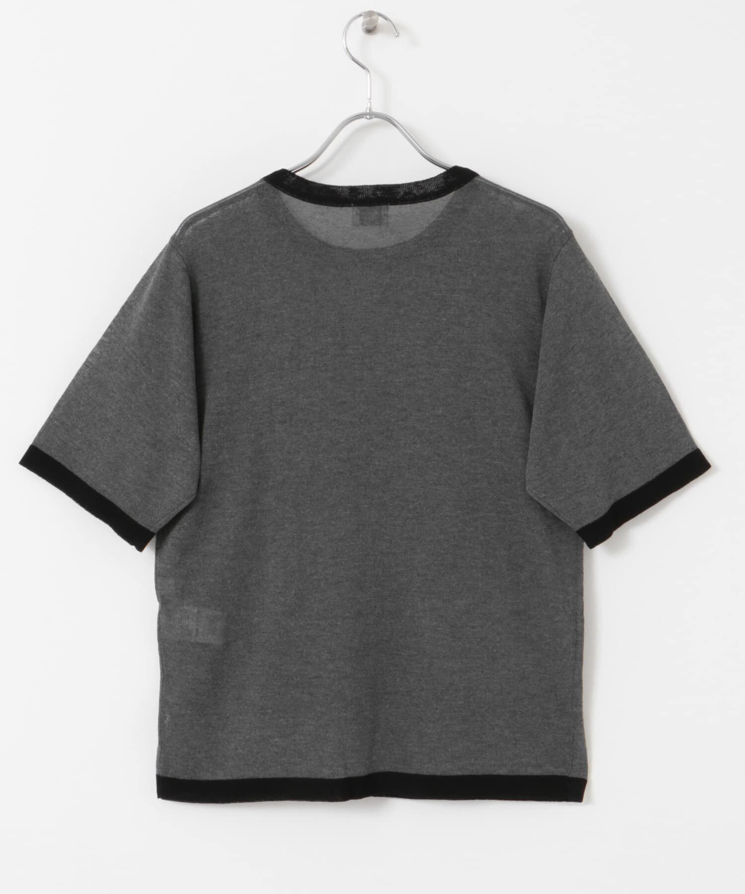 URBAN RESEARCH DOORS「リンガー半袖ニットTシャツ」|ニット・セーター|