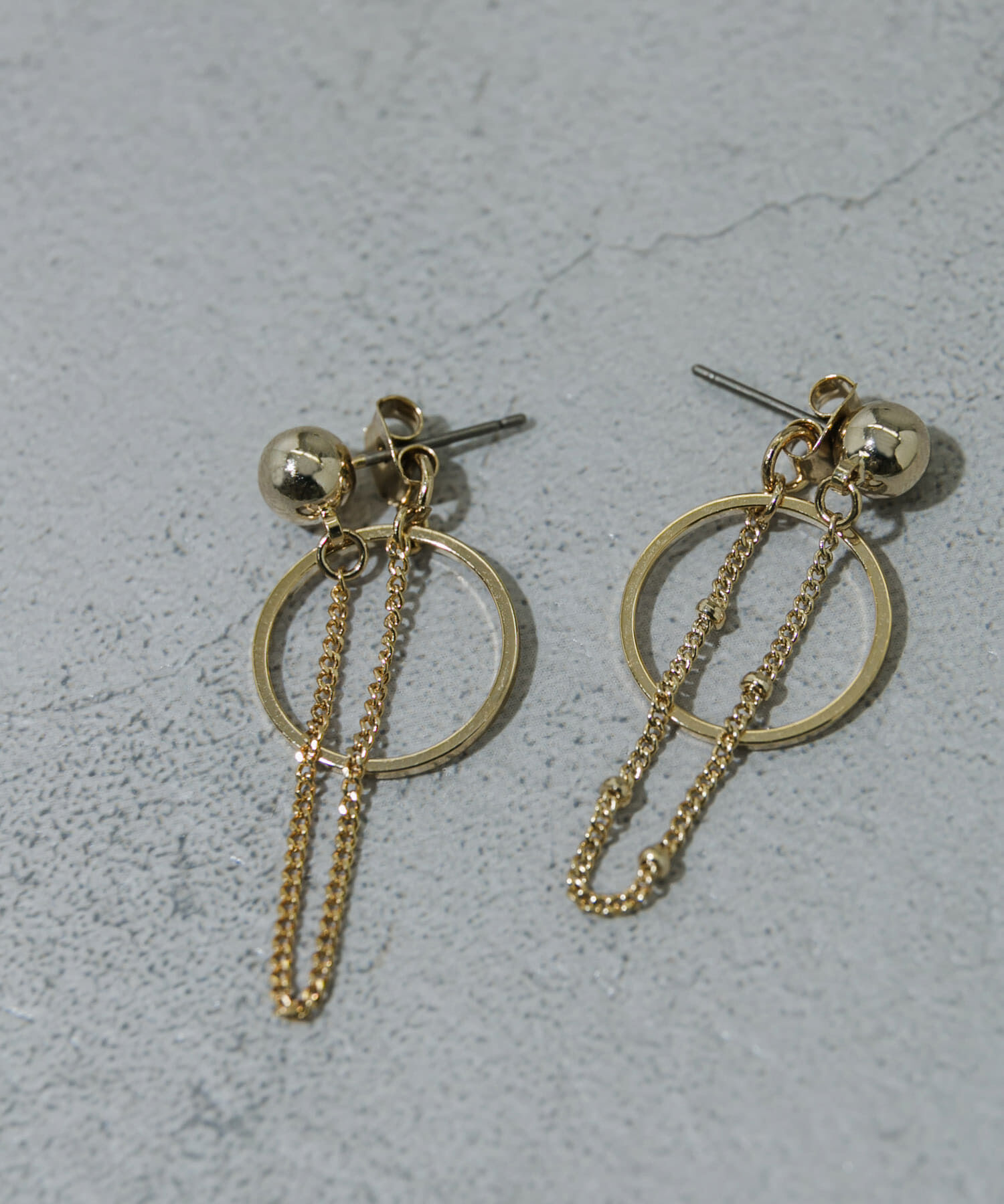 SMELLY「チェーンサークルピアス」|ピアス|