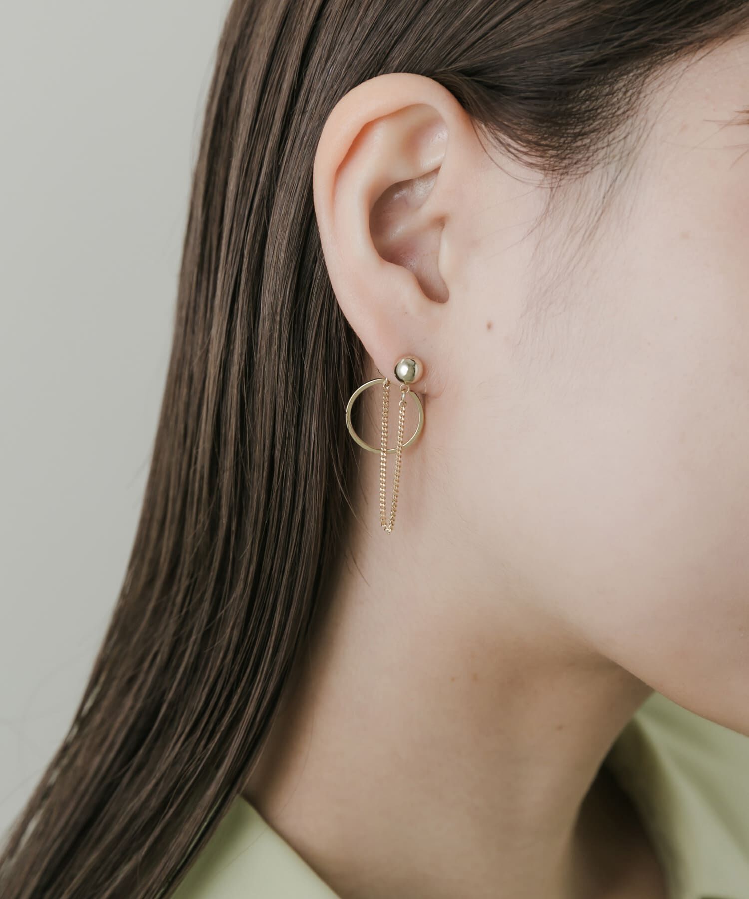 SMELLY「チェーンサークルピアス」|ピアス|