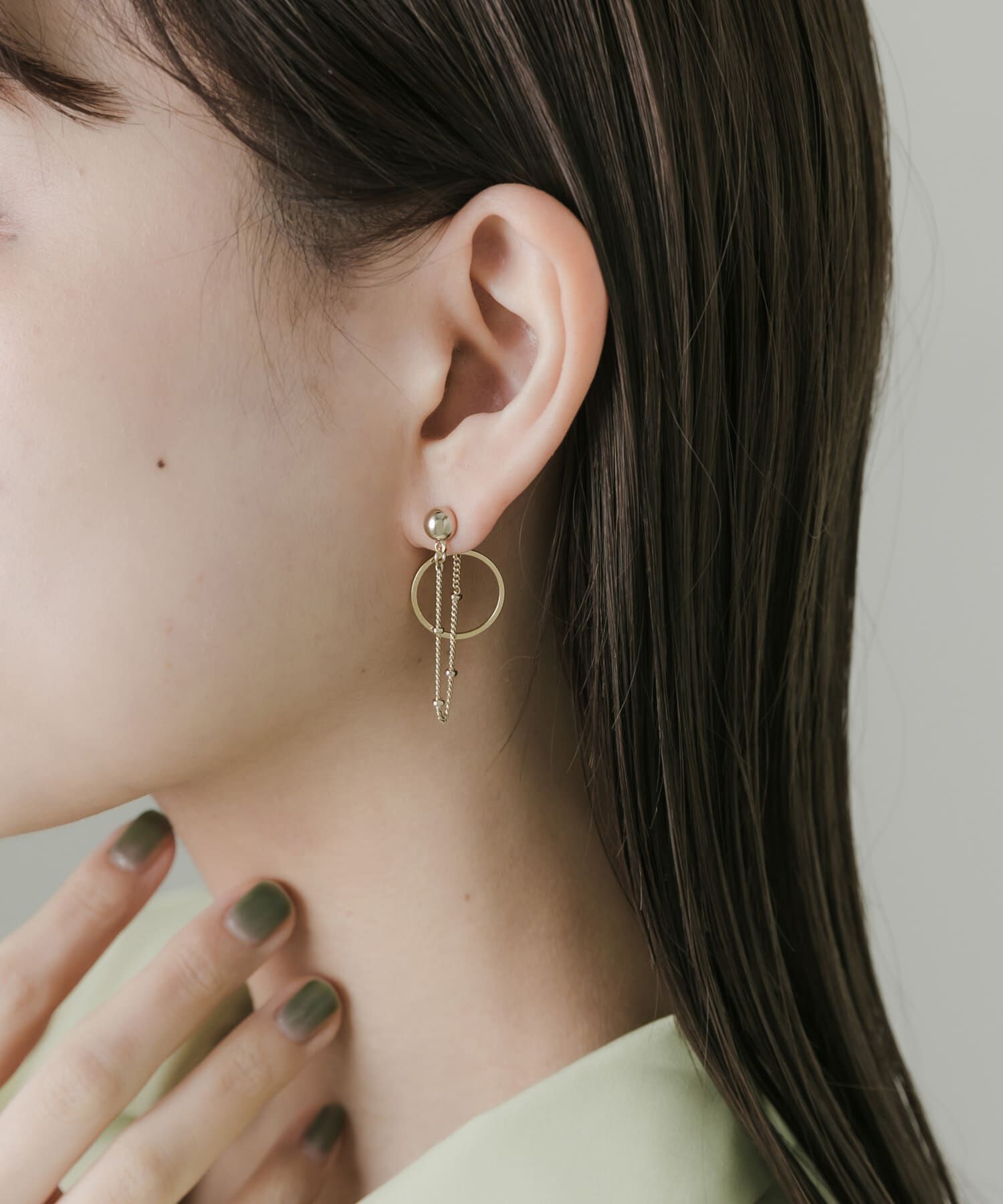 SMELLY「チェーンサークルピアス」|ピアス|