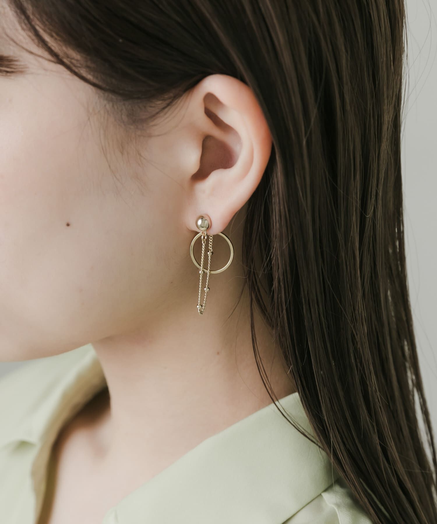 SMELLY「チェーンサークルピアス」|ピアス|