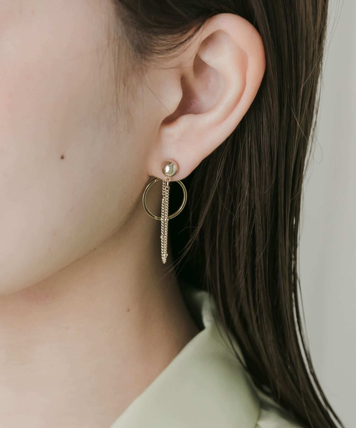 SMELLY「チェーンサークルピアス」|ピアス|