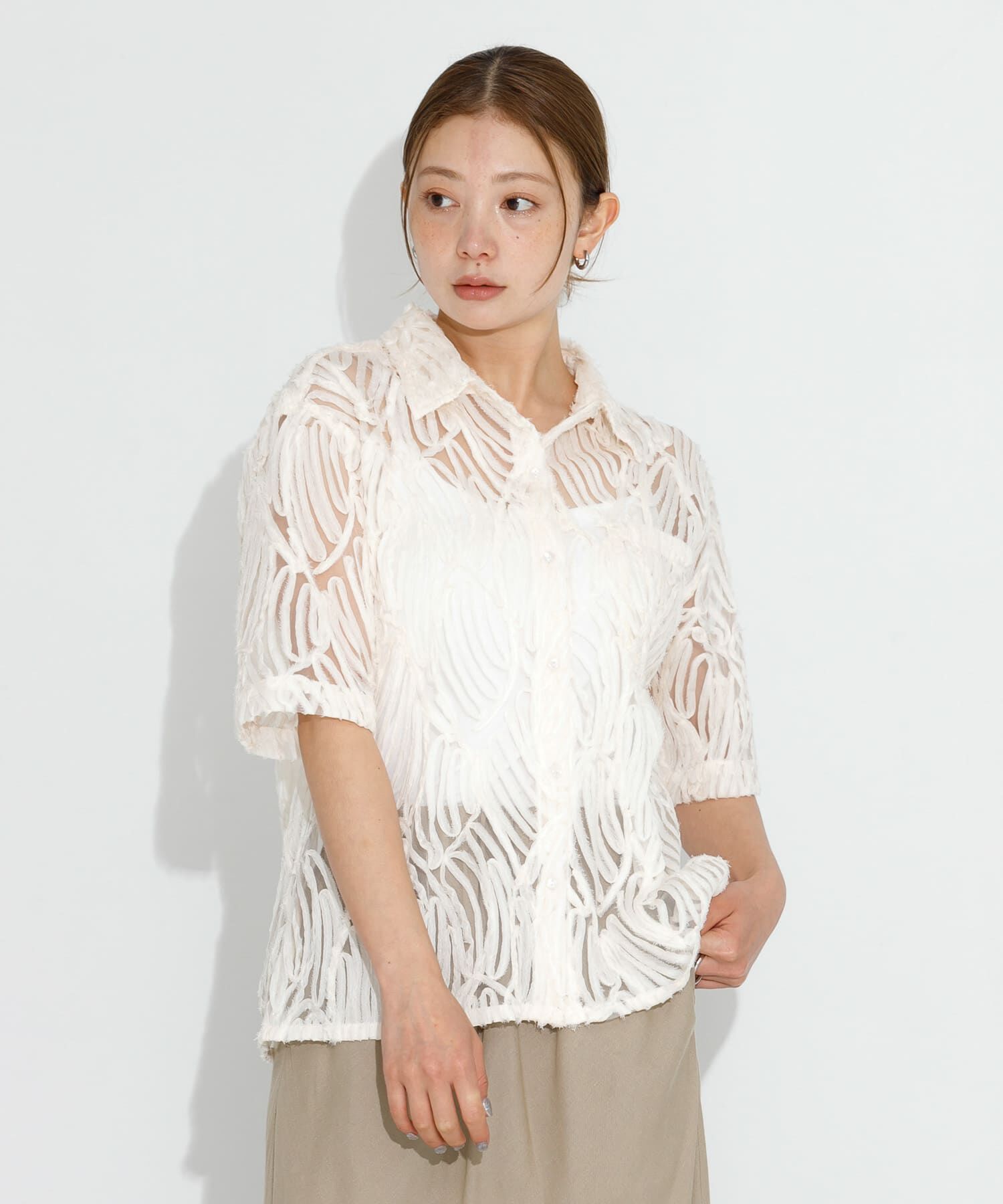 Sonny Label 「テープレース半袖シャツ」|シャツ・ブラウス|