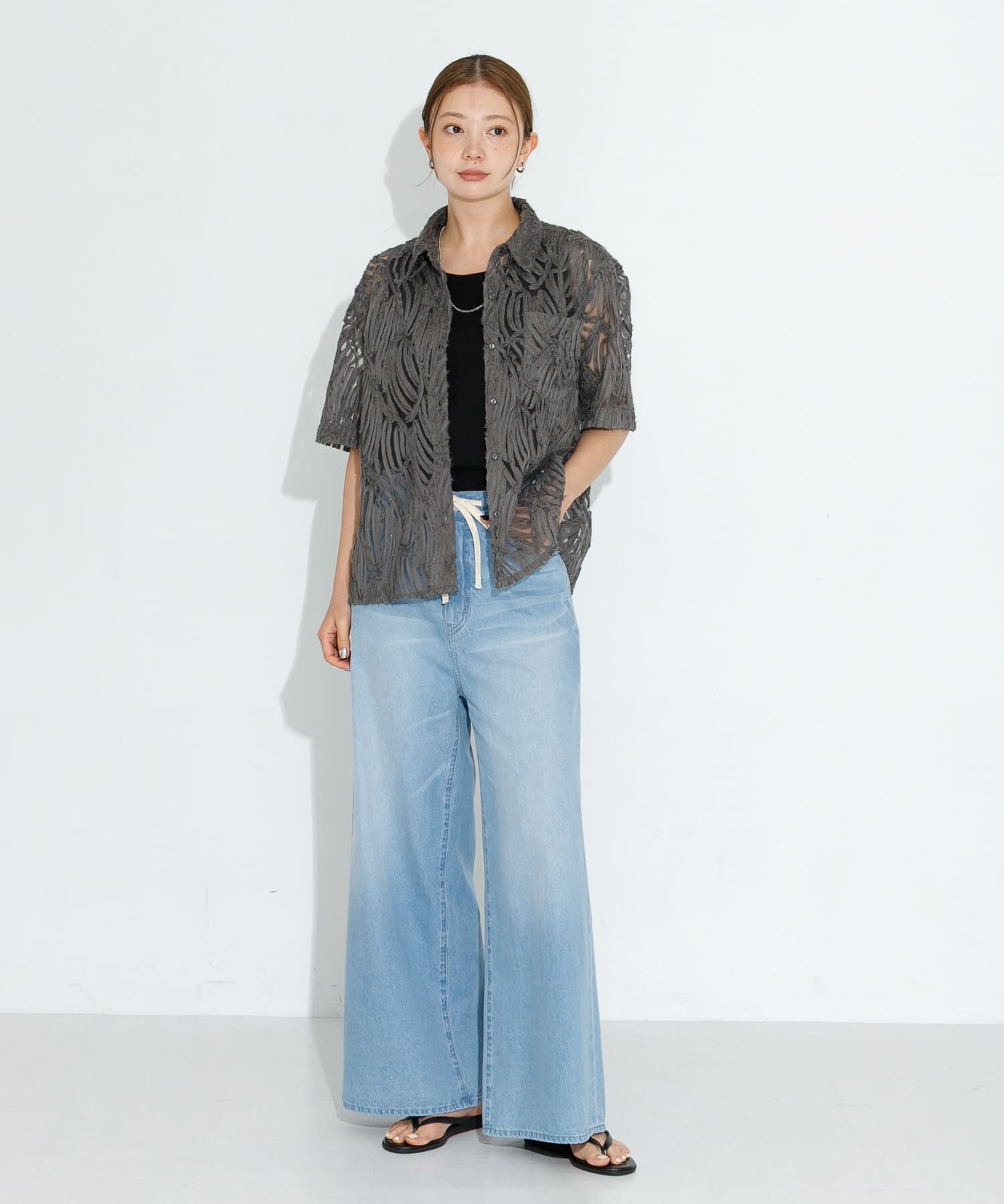 Sonny Label 「テープレース半袖シャツ」|シャツ・ブラウス|