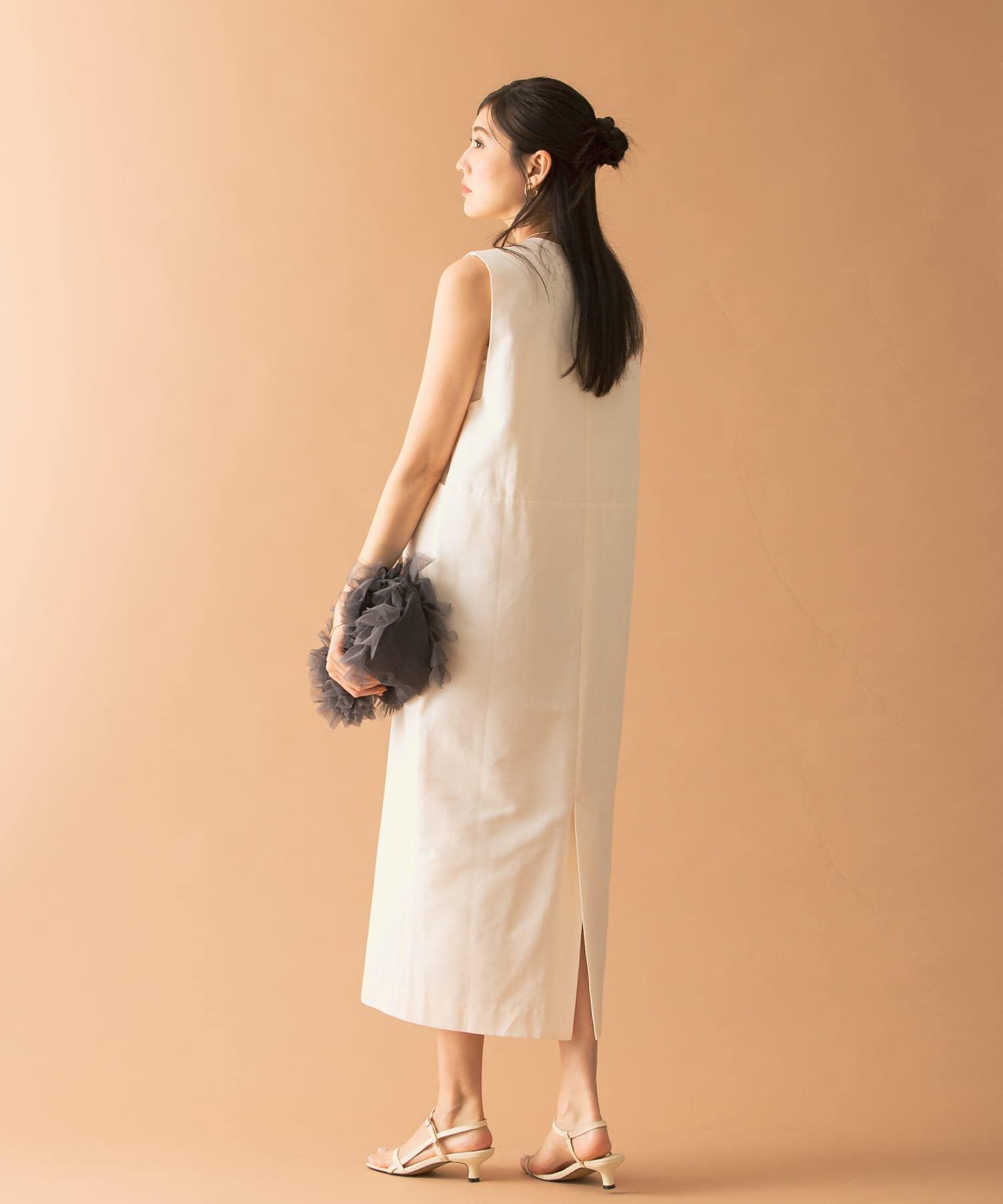 URBAN RESEARCH ROSSO「Uネックフォルムジャンパーワンピース」|ワンピース|