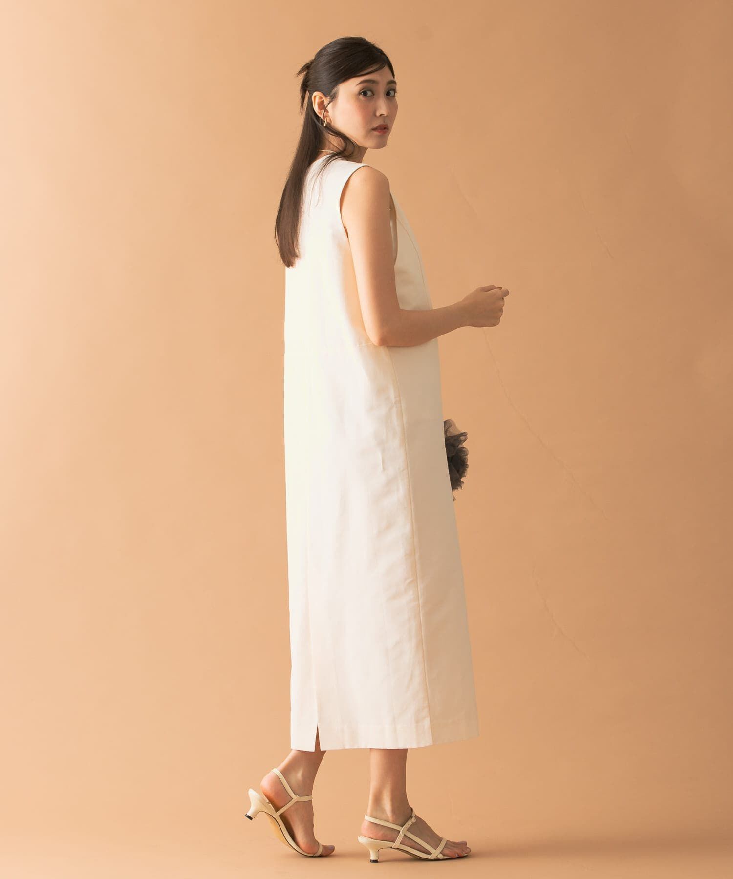 URBAN RESEARCH ROSSO「Uネックフォルムジャンパーワンピース」|ワンピース|