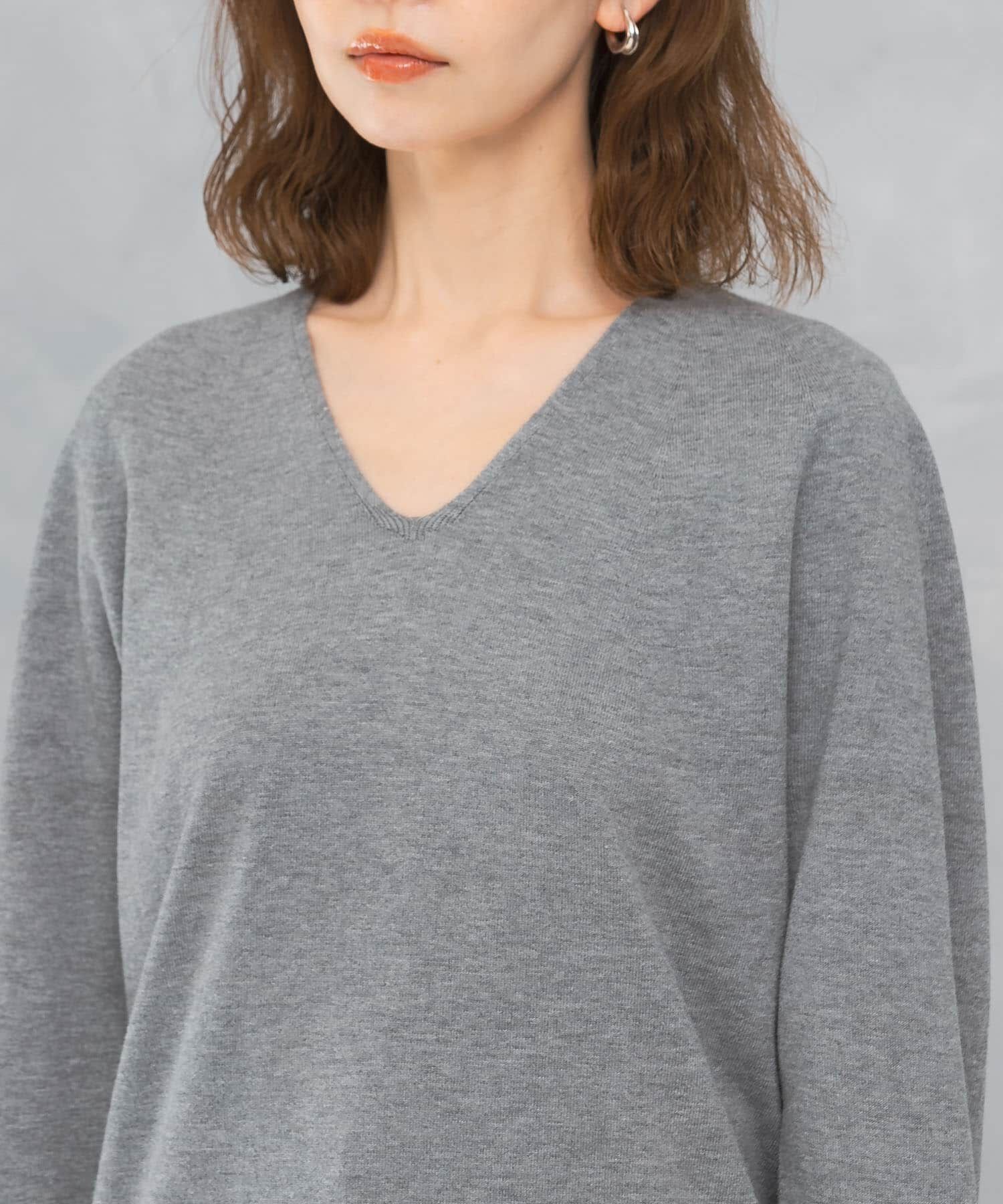 URBAN RESEARCH ROSSO「アンチピリングVネックシームレスニット」|ニット・セーター|