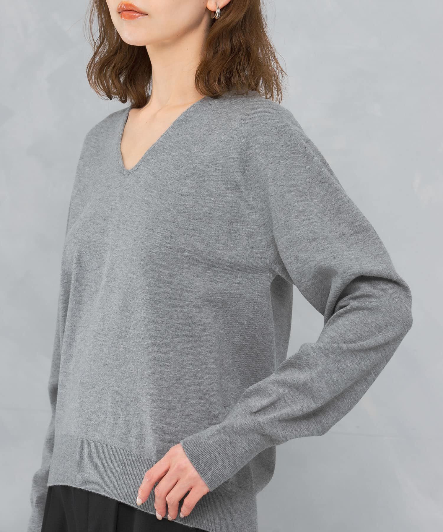 URBAN RESEARCH ROSSO「アンチピリングVネックシームレスニット」|ニット・セーター|