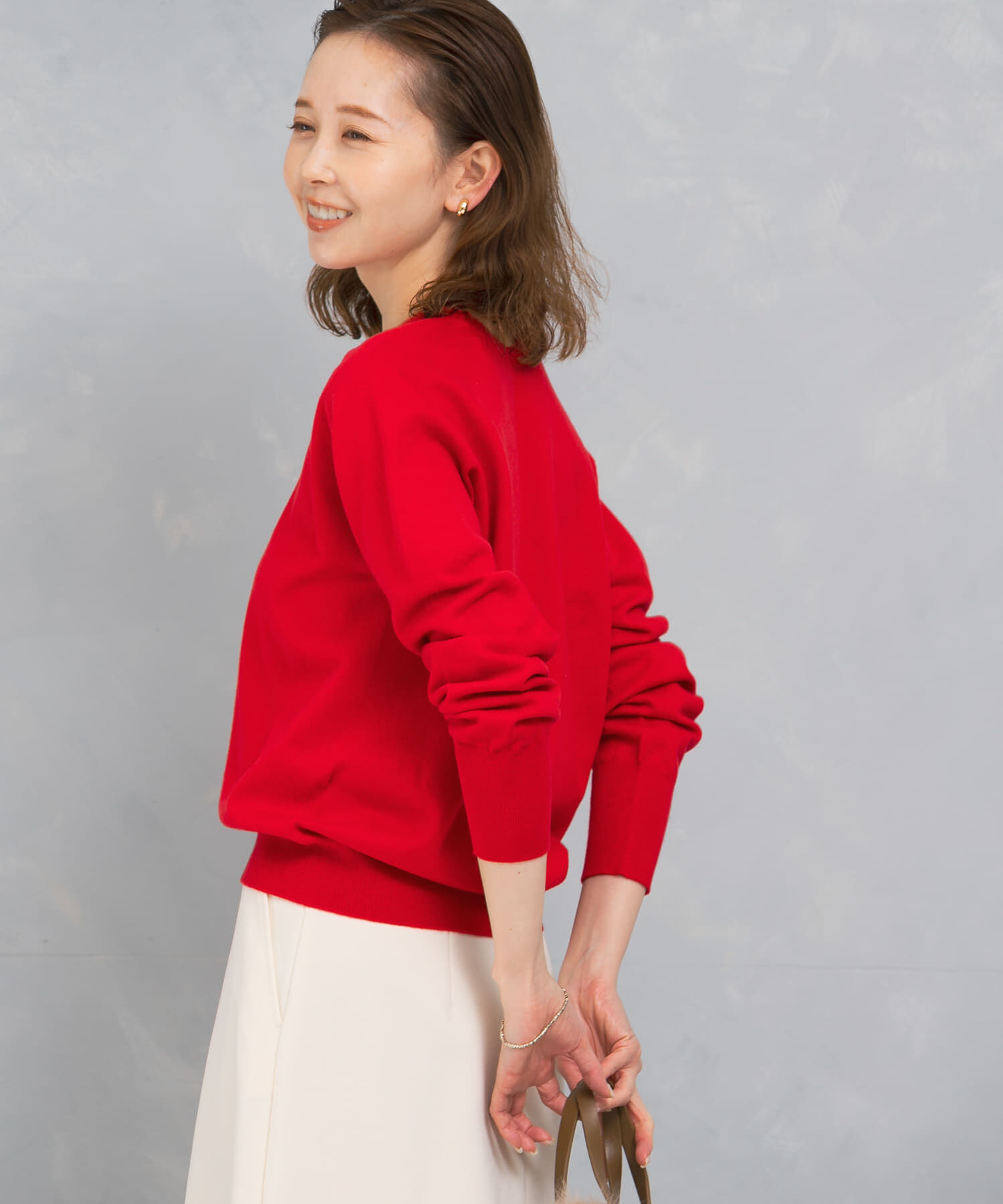 URBAN RESEARCH ROSSO「アンチピリングVネックシームレスニット」|ニット・セーター|