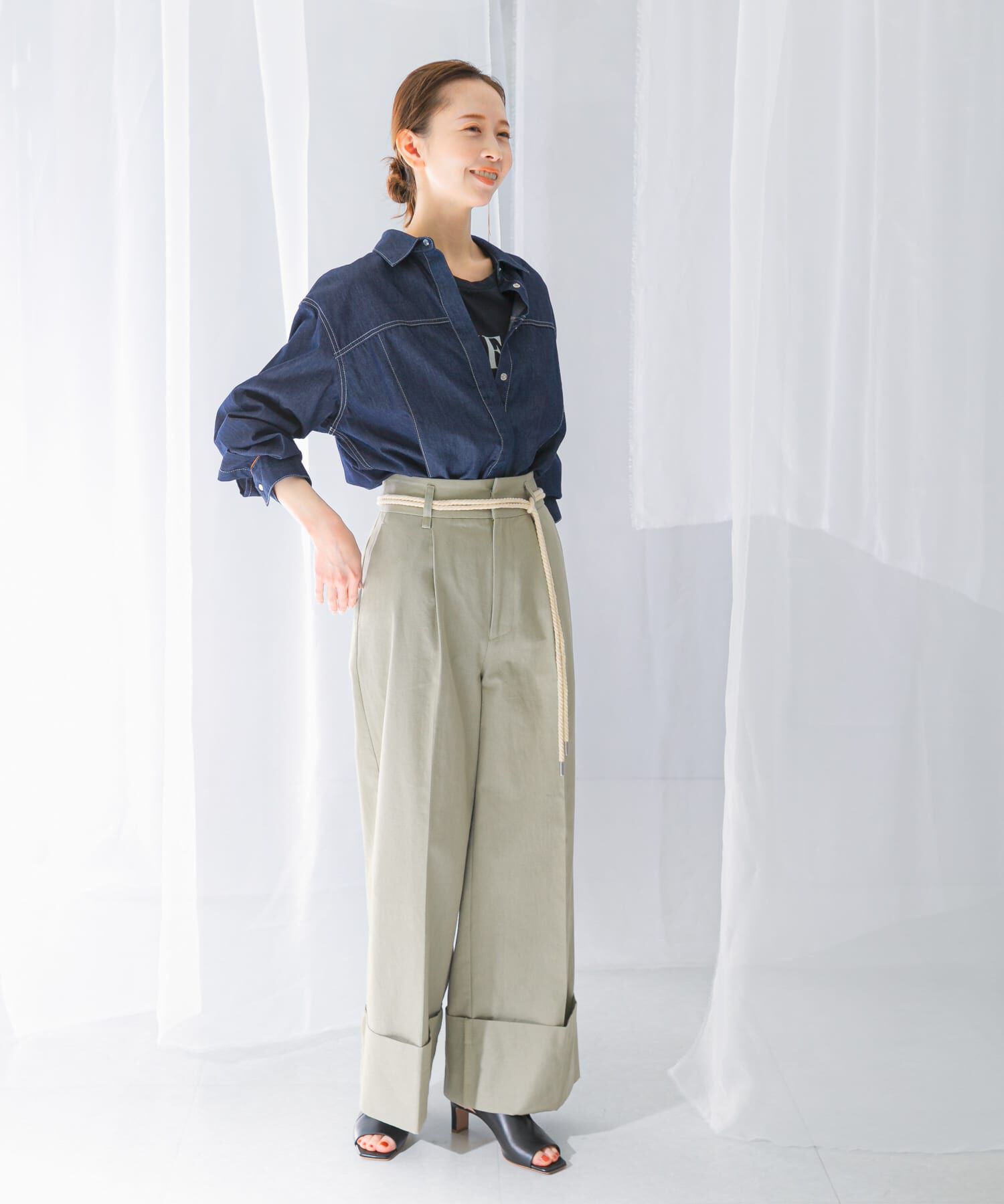 URBAN RESEARCH ROSSO「ベルト付ロールアップパンツ」|その他|