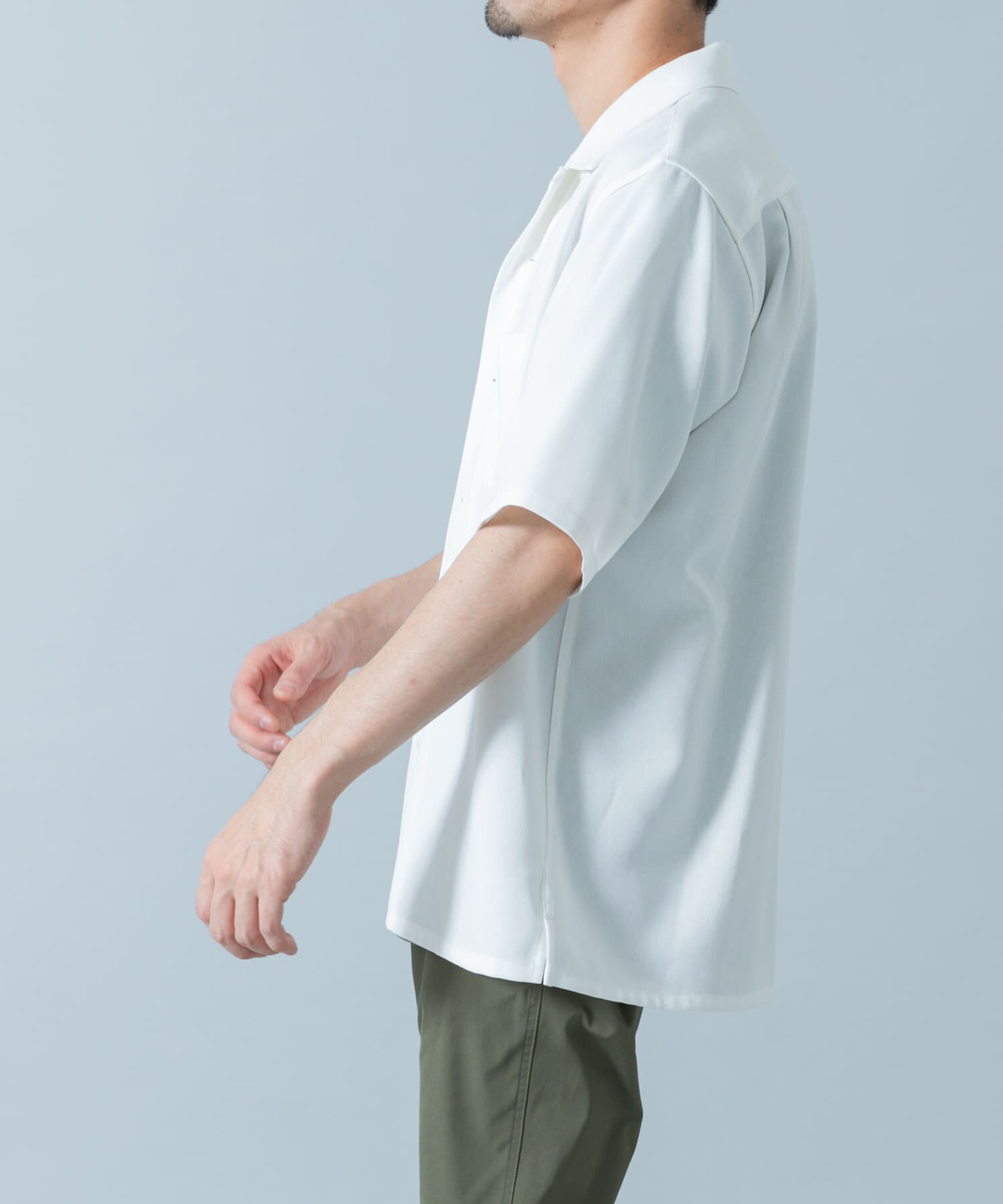 URBAN RESEARCH ROSSO「『WEB限定』『セットアップ対応』パナマ風オープンカラー半袖シャツ」|シャツ・ブラウス|