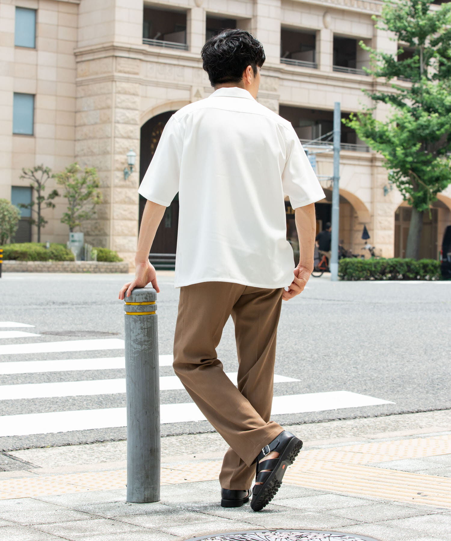 URBAN RESEARCH ROSSO「『WEB限定』『セットアップ対応』パナマ風オープンカラー半袖シャツ」|シャツ・ブラウス|