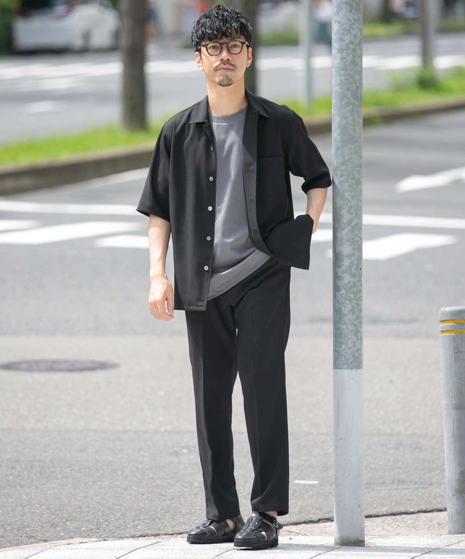 URBAN RESEARCH ROSSO「『WEB限定』『セットアップ対応』パナマ風オープンカラー半袖シャツ」|シャツ・ブラウス|