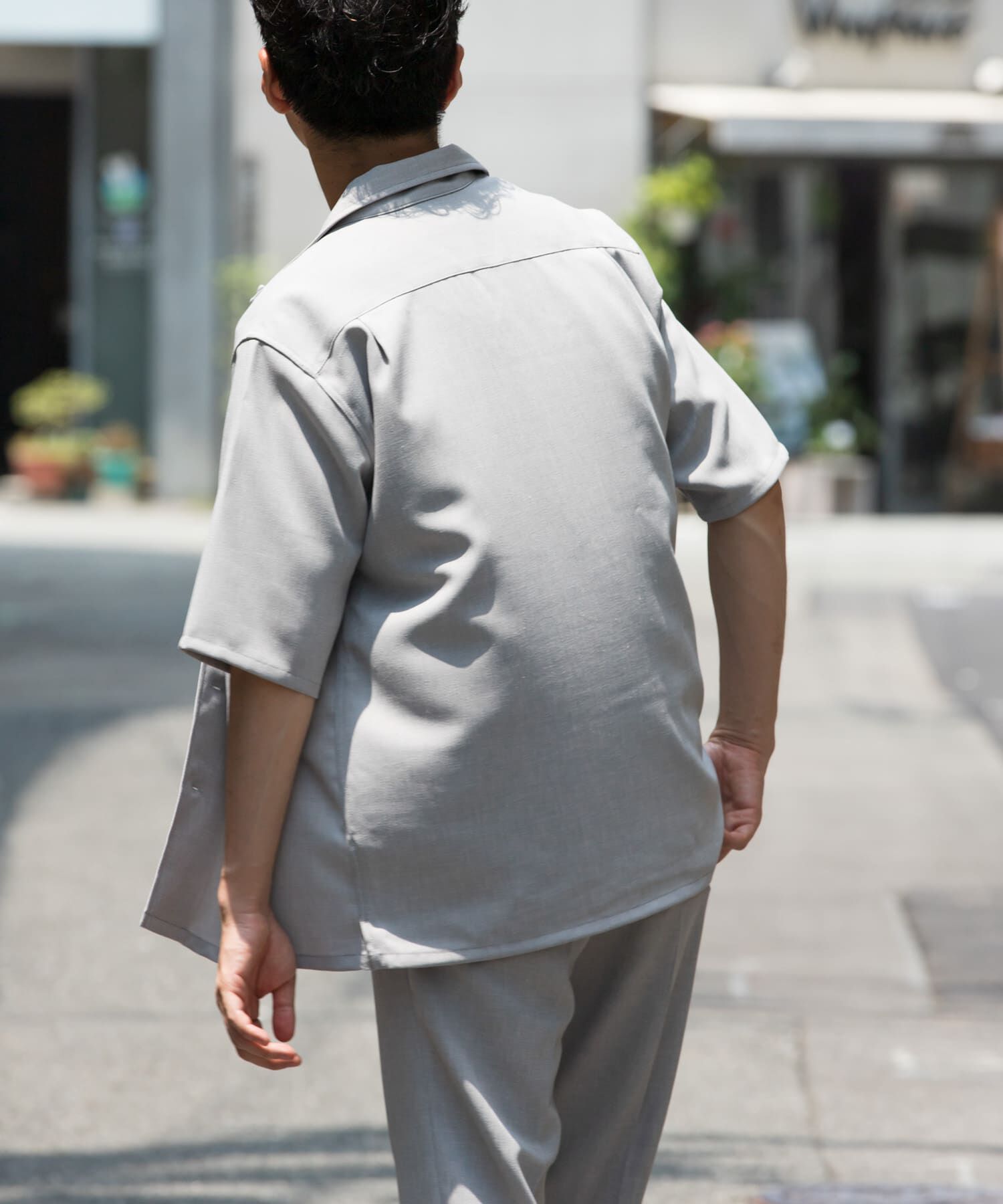 URBAN RESEARCH ROSSO「『WEB限定』『セットアップ対応』パナマ風オープンカラー半袖シャツ」|シャツ・ブラウス|