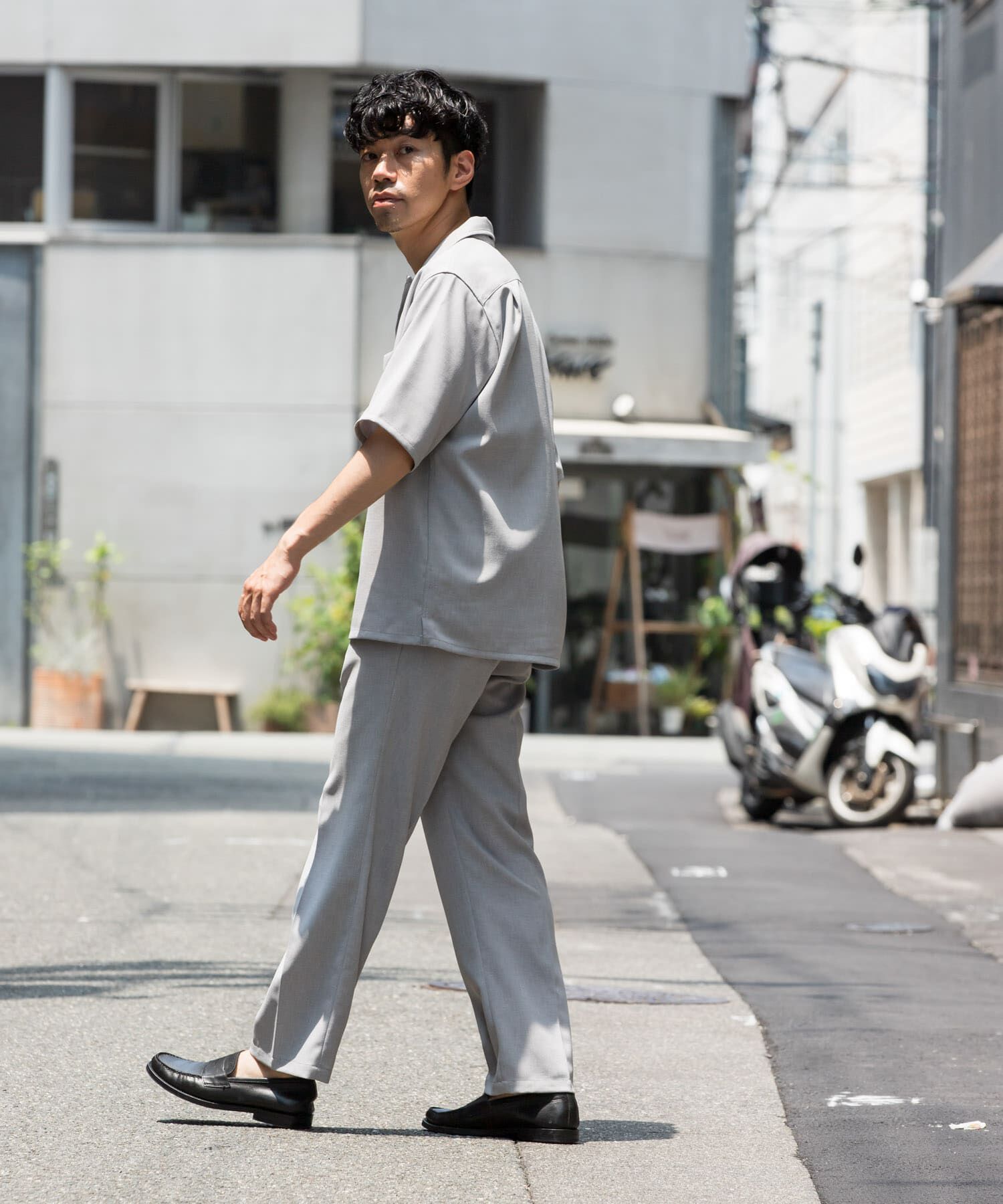 URBAN RESEARCH ROSSO「『WEB限定』『セットアップ対応』パナマ風オープンカラー半袖シャツ」|シャツ・ブラウス|