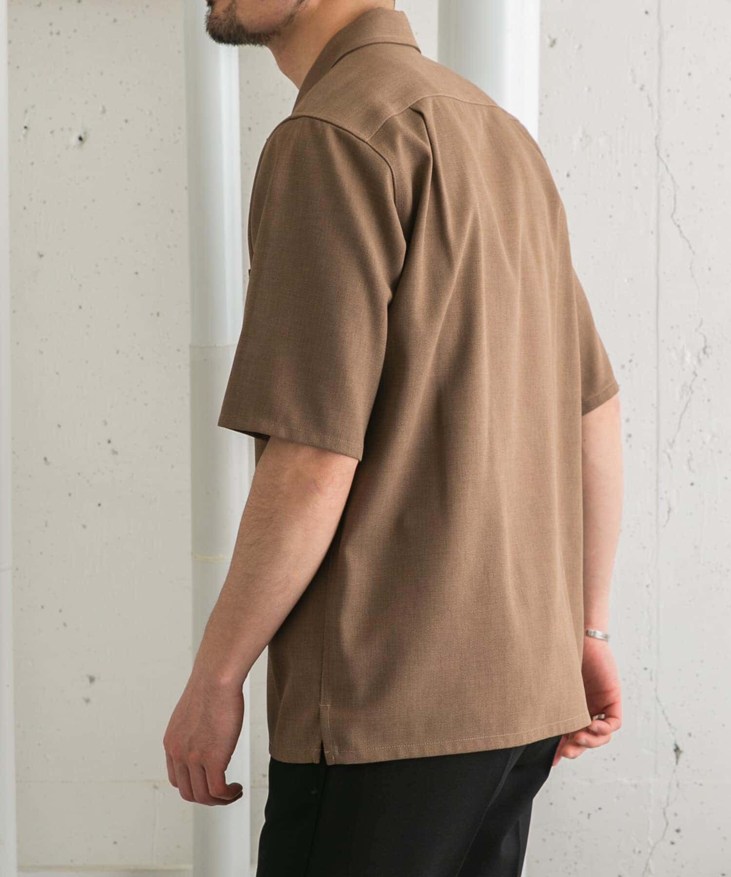 URBAN RESEARCH ROSSO「『WEB限定』『セットアップ対応』パナマ風オープンカラー半袖シャツ」|シャツ・ブラウス|