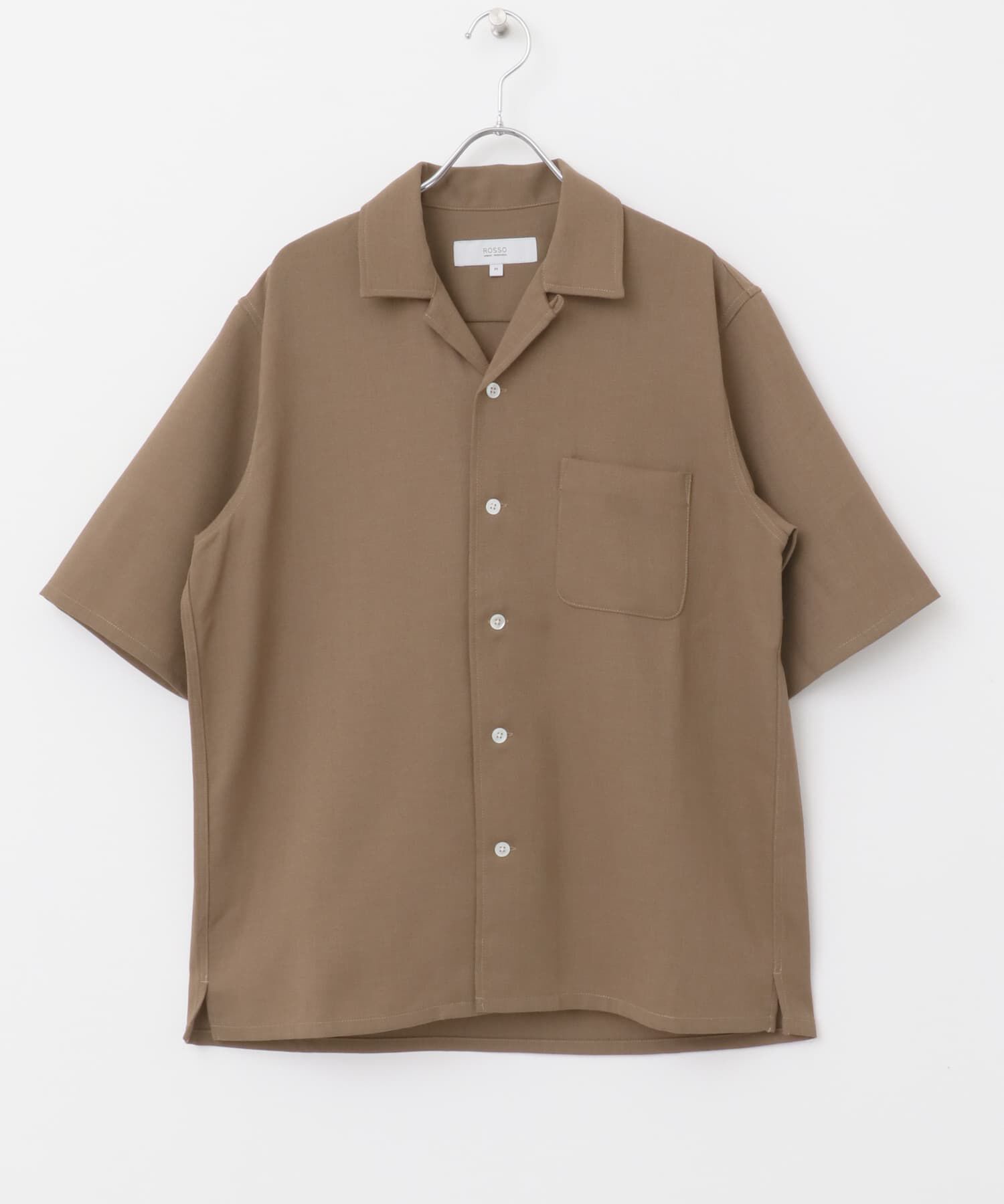 URBAN RESEARCH ROSSO「『WEB限定』『セットアップ対応』パナマ風オープンカラー半袖シャツ」|シャツ・ブラウス|