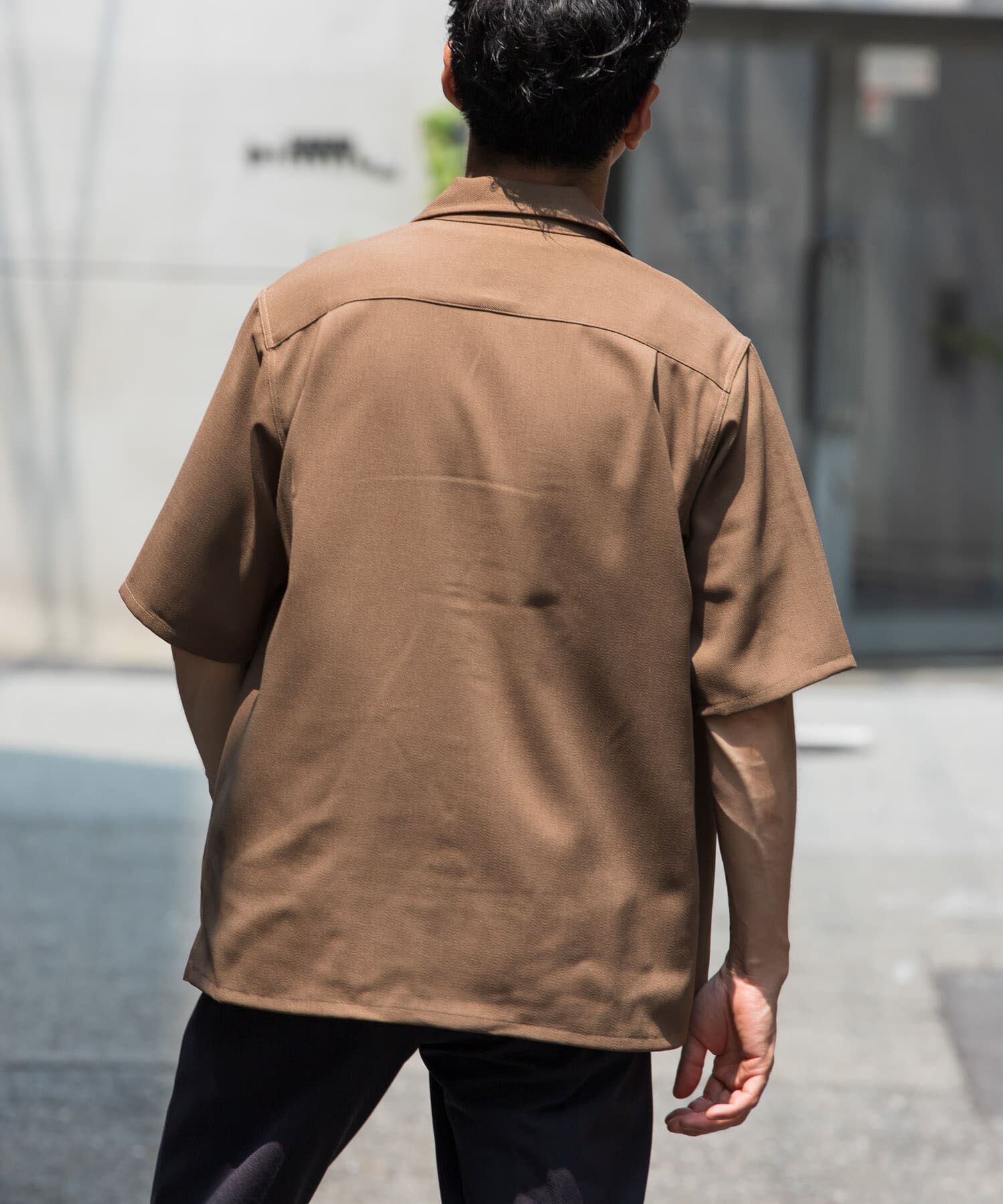 URBAN RESEARCH ROSSO「『WEB限定』『セットアップ対応』パナマ風オープンカラー半袖シャツ」|シャツ・ブラウス|