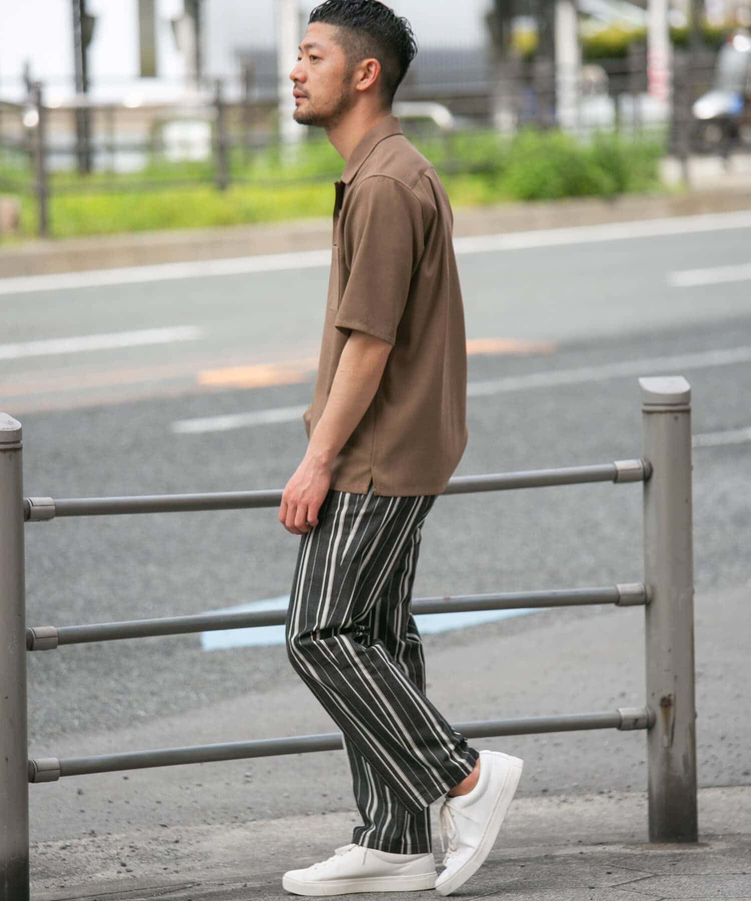 URBAN RESEARCH ROSSO「『WEB限定』『セットアップ対応』パナマ風オープンカラー半袖シャツ」|シャツ・ブラウス|