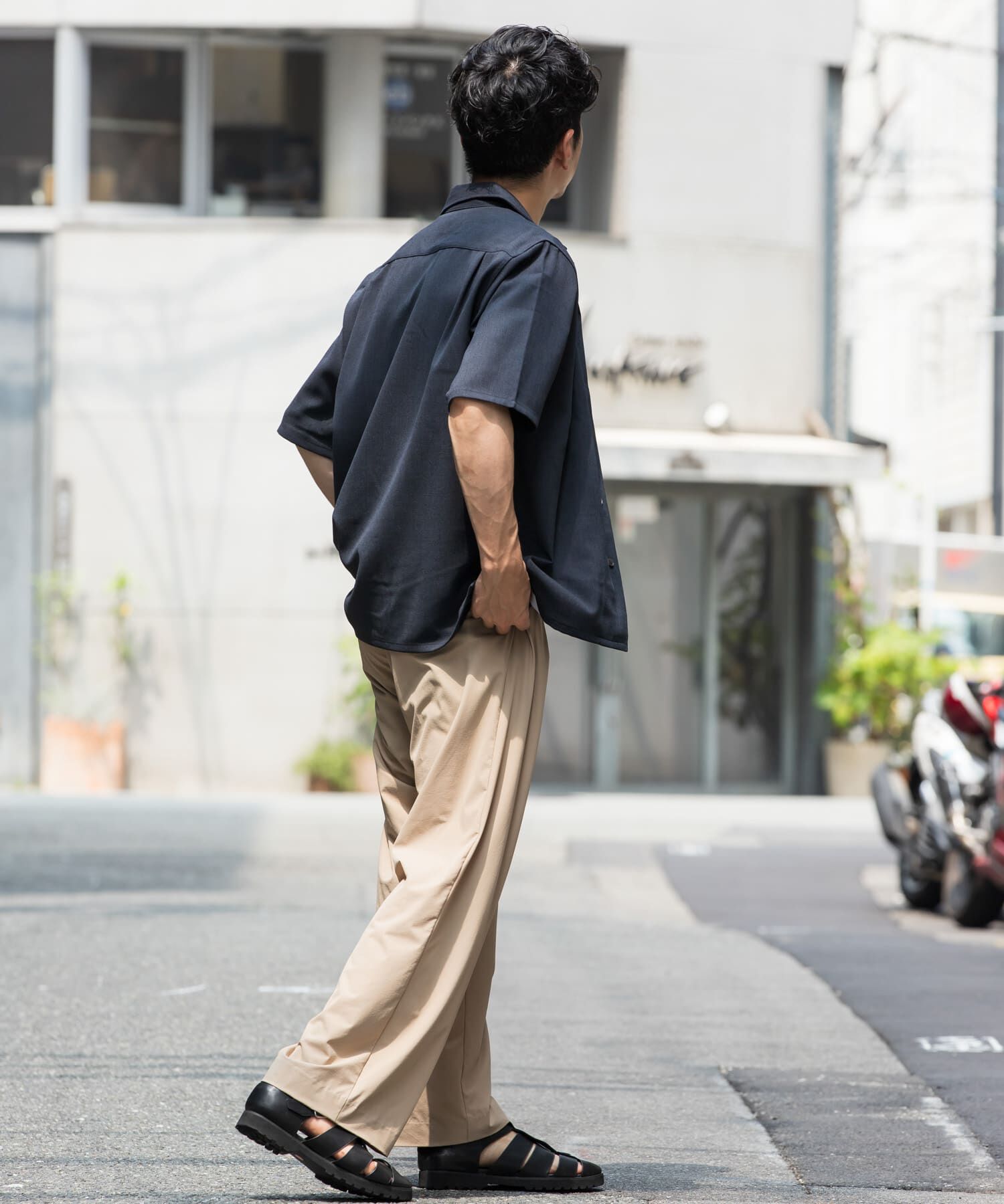 URBAN RESEARCH ROSSO「『WEB限定』『セットアップ対応』パナマ風オープンカラー半袖シャツ」|シャツ・ブラウス|