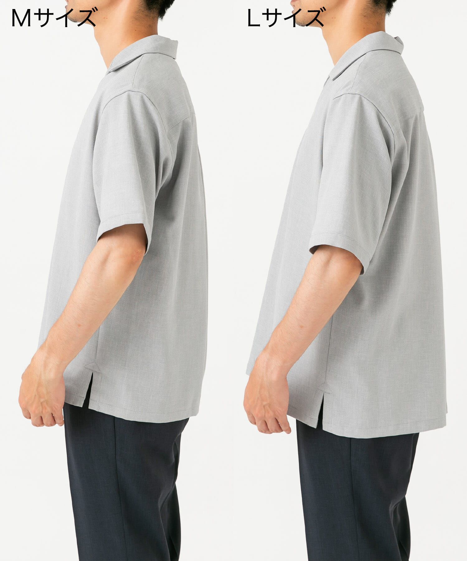 URBAN RESEARCH ROSSO「『WEB限定』『セットアップ対応』パナマ風スキッパーシャツ」|シャツ・ブラウス|