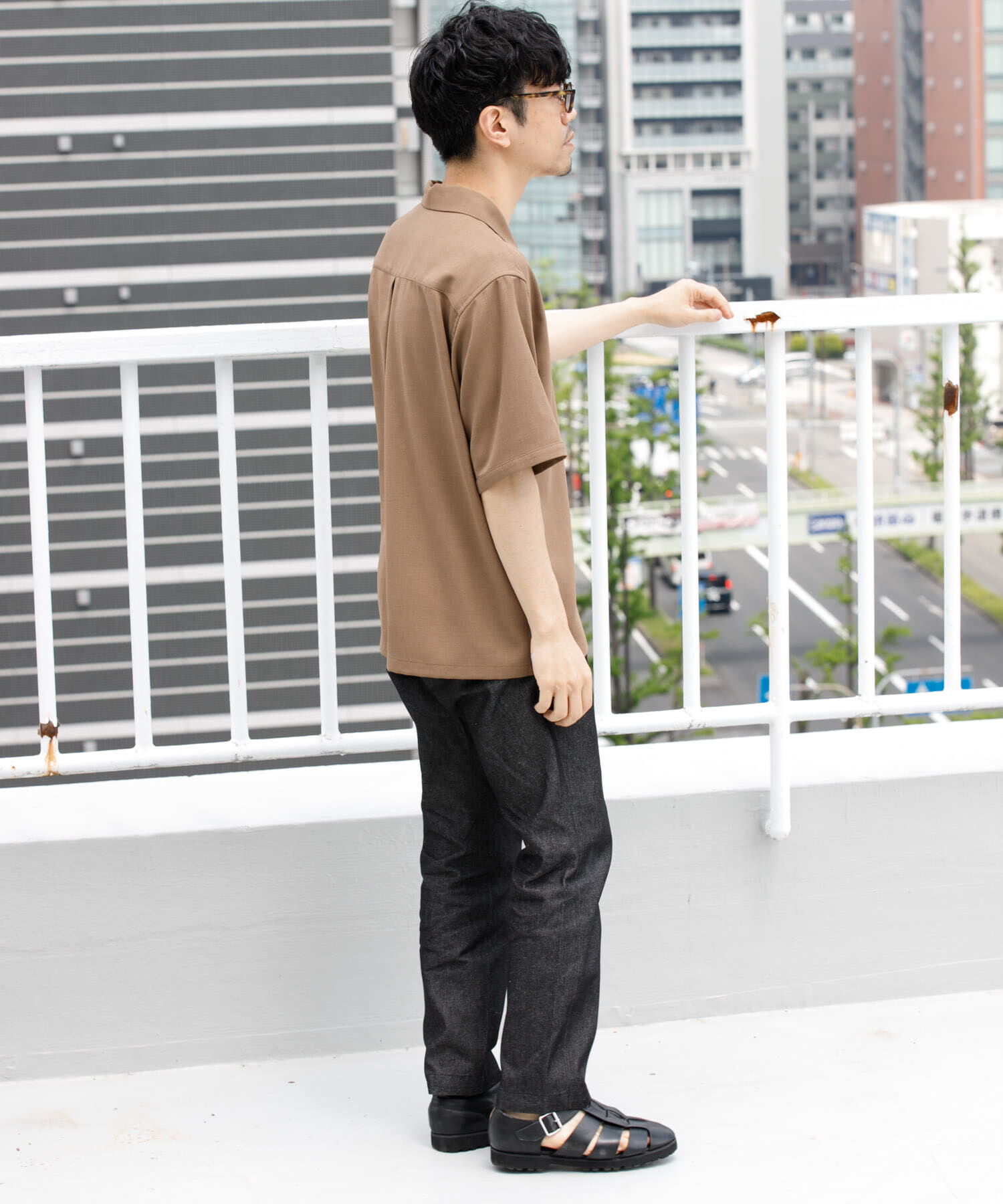 URBAN RESEARCH ROSSO「『WEB限定』『セットアップ対応』パナマ風スキッパーシャツ」|シャツ・ブラウス|